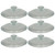 Corningware G-5C Clear Fluted Round Glass Replacement Lid (6-Pack)