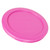 Pyrex (1) 7200 2 Cup Glass Bowl, (1) 7200-PC Plum Purple Plastic Lid, and (1) 7200-PC Pink Plastic Lid