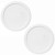 Corelle 428-PC White Round Plastic Food Storage Replacement Lid (2-Pack)