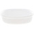Oval French White Casserole Dish and F-2-PC Oval French White 2.5qt Plastic Lid