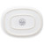FS2 2.5qt Oval French White Casserole Dish and F-2-PC Oval French White 2.5qt Plastic Lid