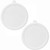 Corelle 418-PC White Round Plastic Food Storage Replacement Lid Cover, Made in USA (2-Pack)