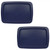 Pyrex C-232-PC Dark Blue Rectangle Plastic Storage Replacement Lid Cover, Made in USA (2-Pack)