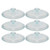Corningware G-1C 2.5qt French White Clear Fluted Round Glass Lid (6-Pack)