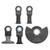 Makita B-67197 5-Piece Starlock® Oscillating Blade Set for Oscillating Multi-Tools