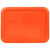 BPA-Free Plaasstic Pumpkin Orange Rectangular Lid