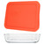 Pyrex 7210 Glass Dish & 7210-PC Pumpkin Orange Lid