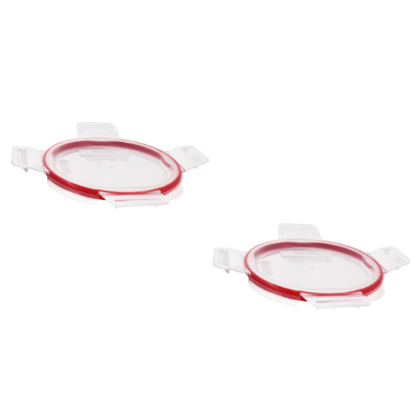Pyrex 1133453 7201R-PC 4 Cup Freshlock Clear Plastic Lid with Red Gasket (2-Pack)