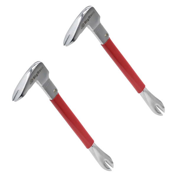 Big Horn 15161 10-Inch Claw Nail Puller Pry Bar (2-Pack)
