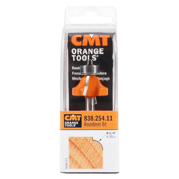 CMT 838.254.11 Roundover Bit for Routers with 1/4-Inch collet