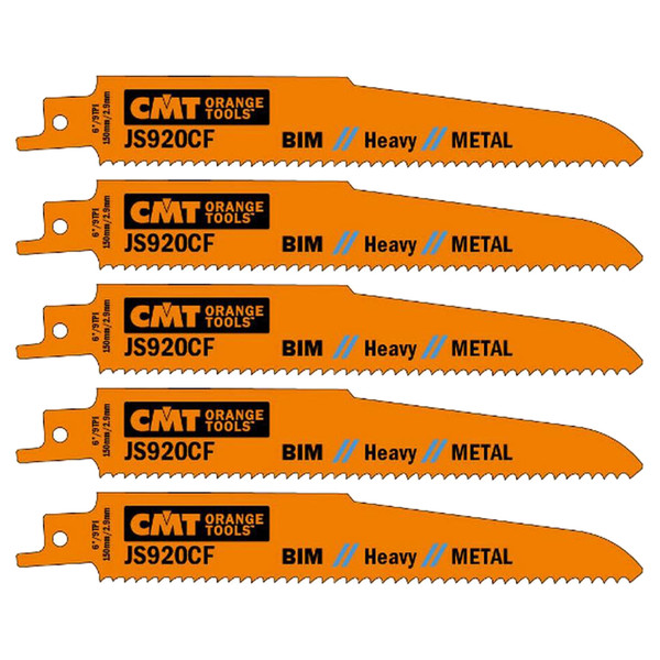 CMT JS920CF-5 (5-Pack) 9 TPI Bi-metal Saw Blades for Reciprocating Saws