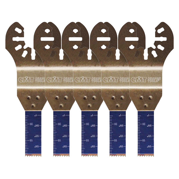 CMT OMM09-X5 5-Piece Plunge & Flush-Cut Blade for Universal-mount Oscillating Multi-tools
