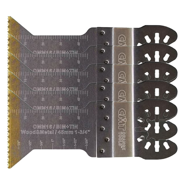 CMT OMM16-X5 5-piece Plunge & Flush-Cut Blade for Oscillating Multi-tools