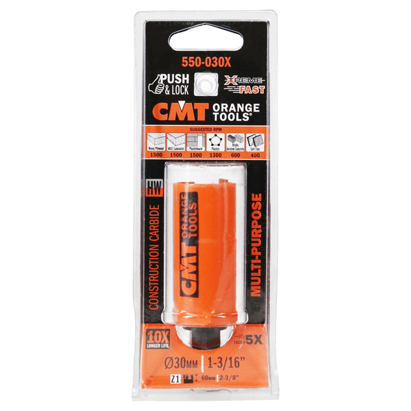 CMT 550-030X Multi-Purpose TCT Hole Saw Replacement