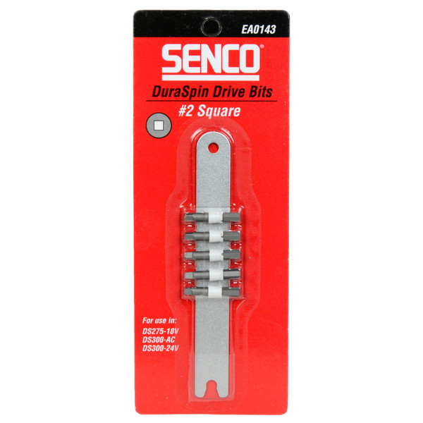 Senco EA0143 #2 Square Duraspin Drive Bits - 5 Pack