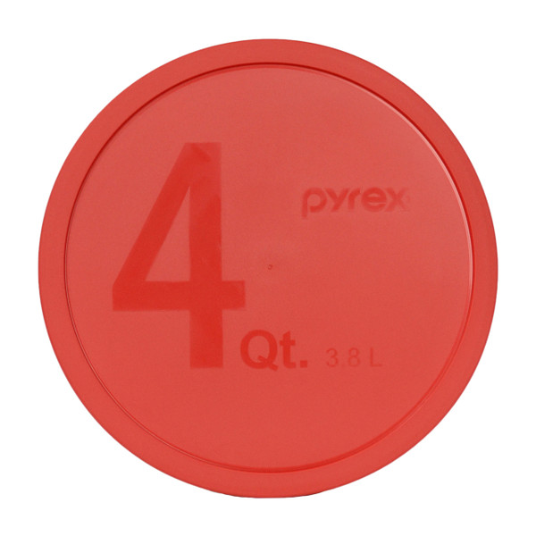 Pyrex 326-PC Red 4 Quart, 3.8 Litre Round Plastic Replacement Lid