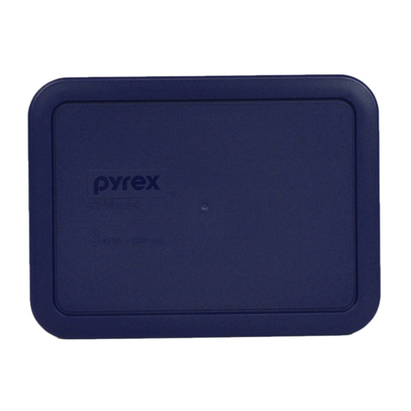 Pyrex 7210-PC Blue Rectangle Plastic Food Storage Replacement Lid, Made in the USA