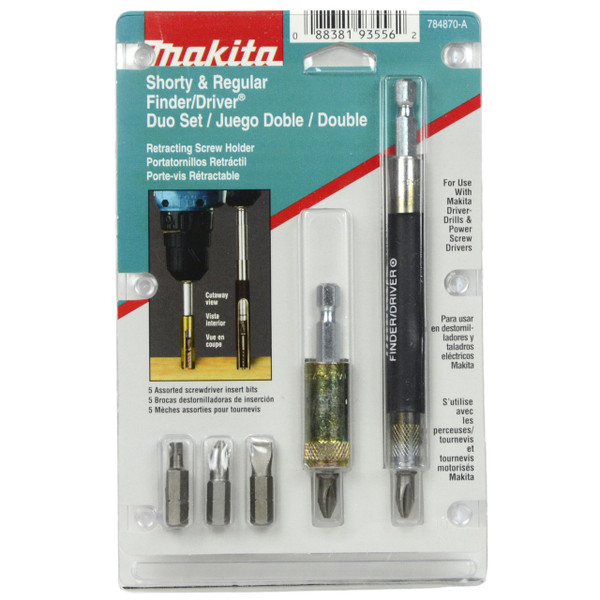 Makita 784870-A Shorty & Regular Finder/Driver 7pc Set