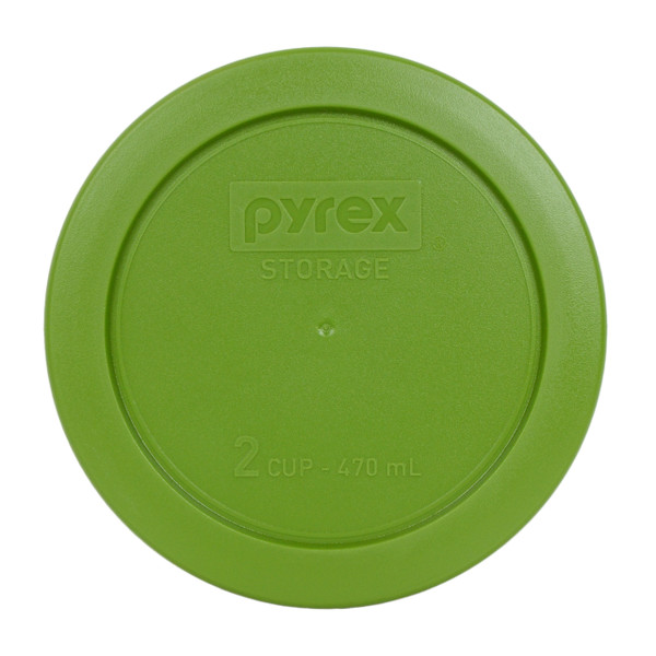 Pyrex 7200-PC Lawn Green 2 Cup/470mL Round Plastic Replacement Lid Made in the USA