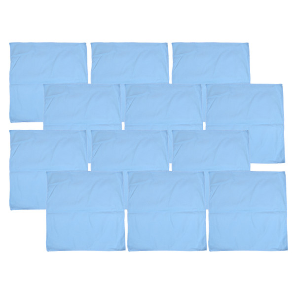 Waxie Blue Microfiber Low-Lint Polishing Cloth (12-Pack)