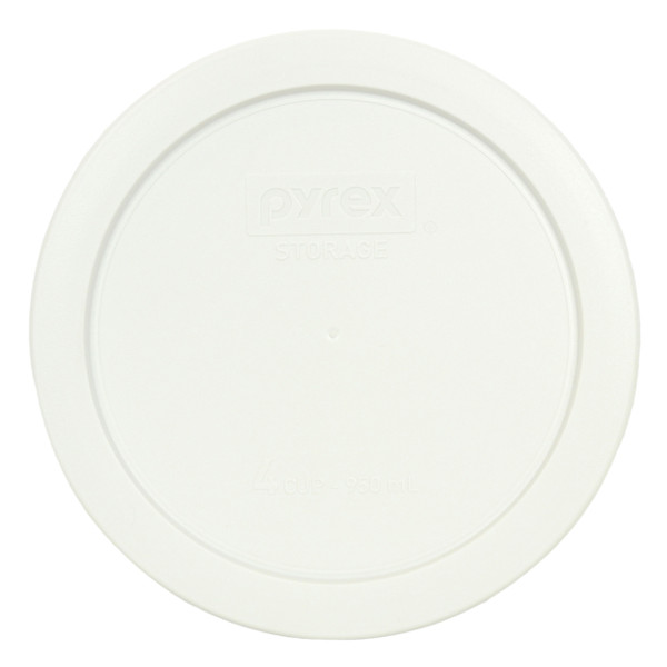 Pyrex 7201-PC White 4 Cup Plastic Round Replacement Lid