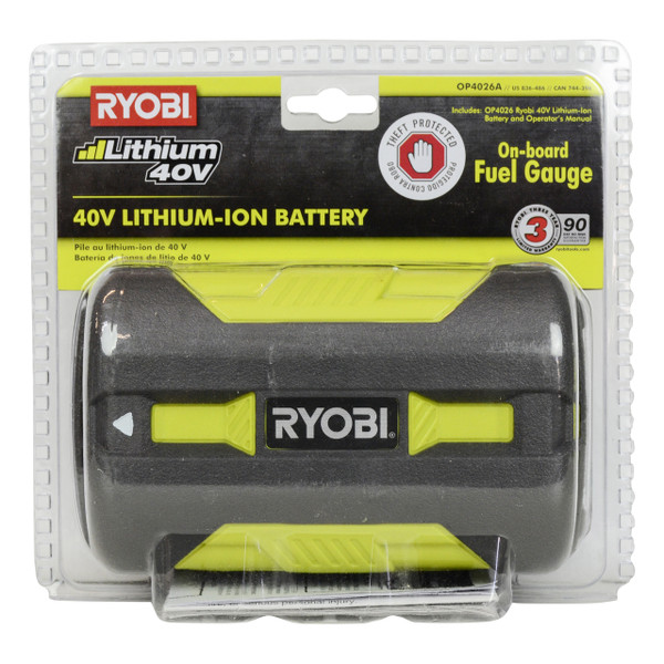 Ryobi OP4026A 40V 2.4Ah Lithium Ion Battery