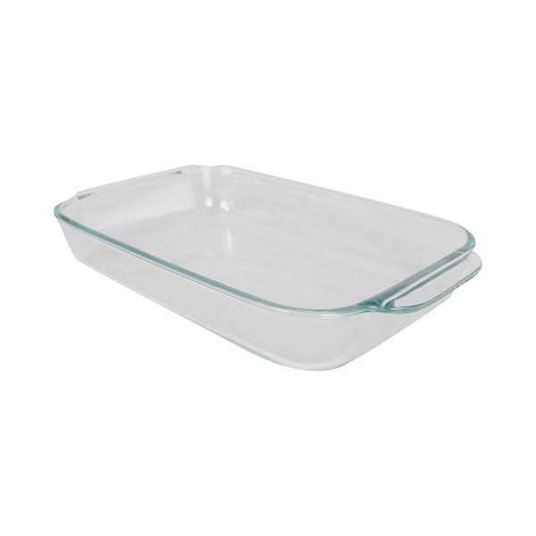 Pyrex 232 oblong baking dish in clear glass