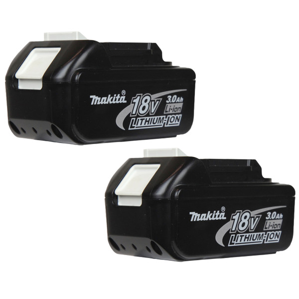 Makita BL1830 18V Compact Lithium-Ion Battery, Slightly Used - 2 Pack