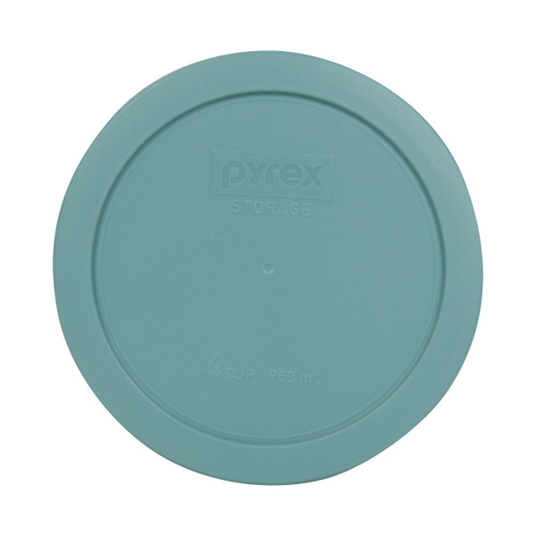 Pyrex 7201-PC Turquoise 4 Cup, 950ml Round Plastic Replacement Lid