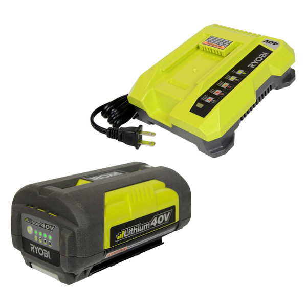 Ryobi Reconditioned OP401 40V Charger & OP4030 3.0Ah Li-Ion Battery