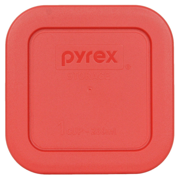 Pyrex 8701-PC Simply Store Square Red Plastic Food Storage Replacement Lid