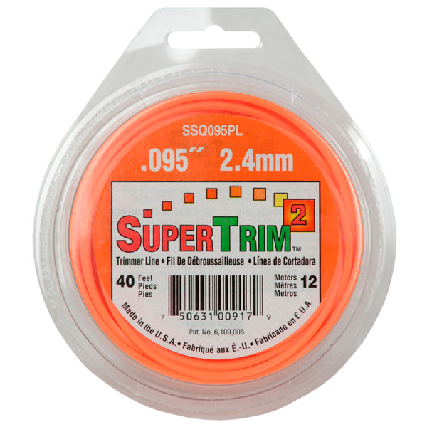 Desert Extrusion Super Trim SSQ095PL .095-in x 40-ft Orange Trimmer Line