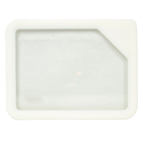 Pyrex Ultimate OV-7211 Rectangle Glass and White Silicone Food Storage Replacement Lid