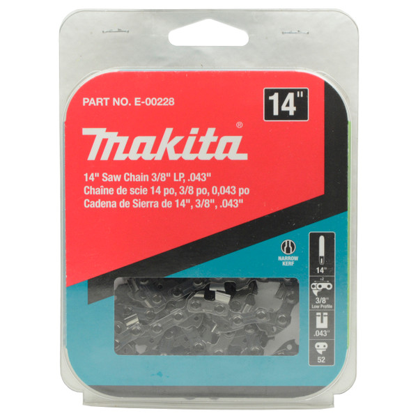 Makita E-00228 Saw Chain 3/8" LP .043" Replacement Part for XCU02 XCU03 XCU04