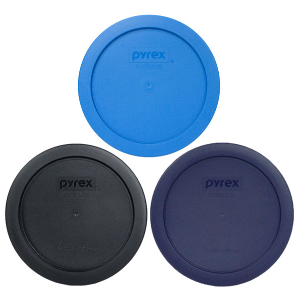 Pyrex 7201-PC Marine Blue, 7201-PC Black, 7201-PC Blue Food Storage Replacement Lid Covers