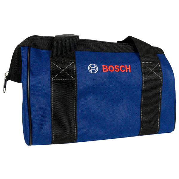 Bosch 13” x 9” x 9” Medium Heavy Duty Dark Blue Canvas Tool Bag with Logo