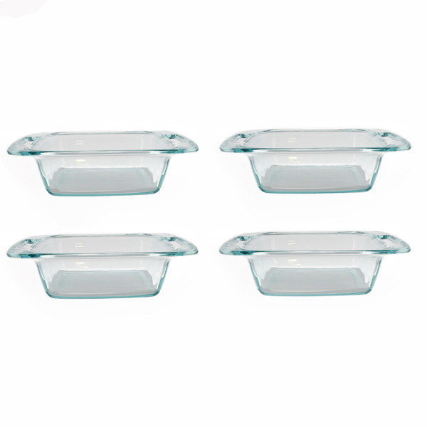 Pyrex C-222 2qt Easy Grab Glass Baking Dishes (4-Pack)