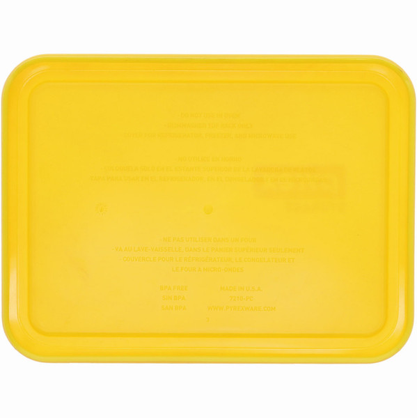 Pyrex 7210-PC 3-Cup Meyer Lemon Yellow Food Storage Lid Made in the USA