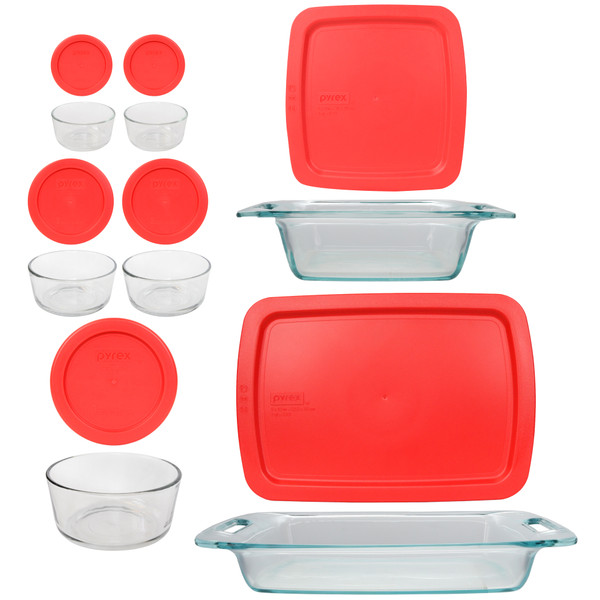 Pyrex 14 Piece Bake N Store Food Storage Set