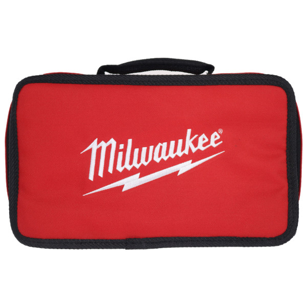 Milwaukee 12"x7"x4" Red Canvas Tool Bag with Straps