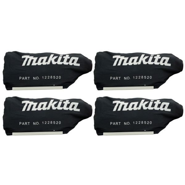 Makita 122852-0 Dust Bag Replacement Tool Part for Miter Saws BLS712, LS1013, LS1214, LS0714 (4-Pack)