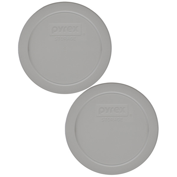 Pyrex 7200-PC 2-Cup Rainstorm Blue Food Storage Replacement Lid Cover Made in the USA (2-Pack)