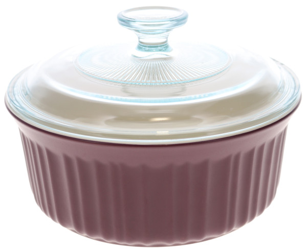 CorningWare 1.5 qt/1.4 L French Colors Cabernet Red Baking Dish with Lid