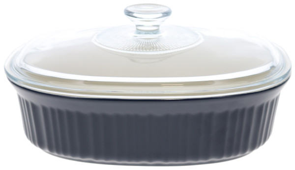 CorningWare 2.5qt/2.3L French Colors Navy Blue Baking Dish with Lid