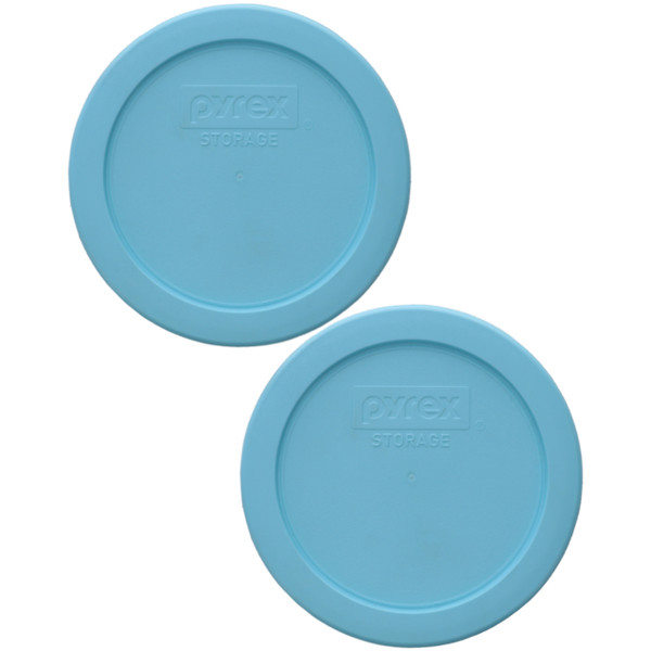 Pyrex 7200-PC 2-Cup Splash Blue Replacement Food Storage Lid (2-pack)