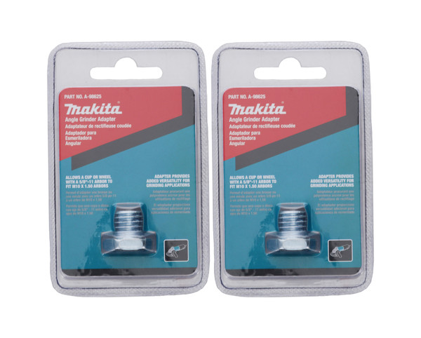 Makita A-98625 5/8in - 11 Arbor Small Angle Grinder Adapter (2-pack)