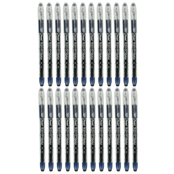 Pentel BK91L-C R.S.V.P. Blue Medium Line Ballpoint Pen (24-Pack)