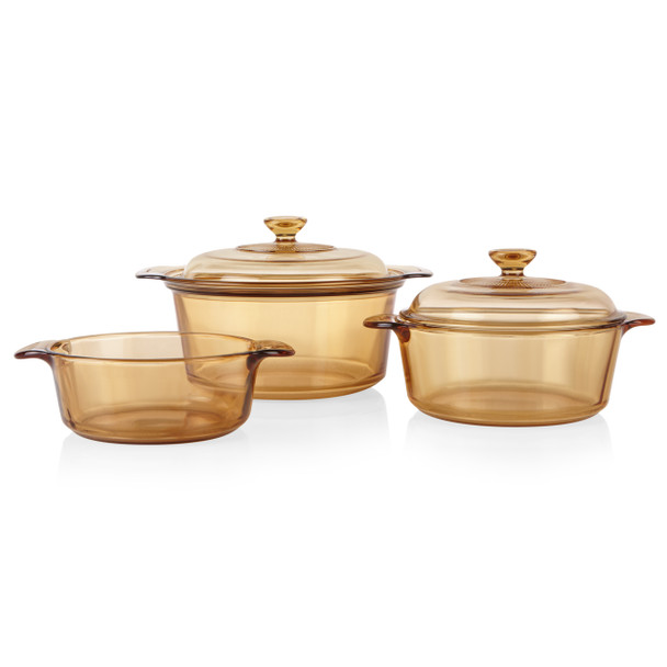 Visions 5pc Dutch Oven Cookware Set with 3.5L Stewpot Assembly
