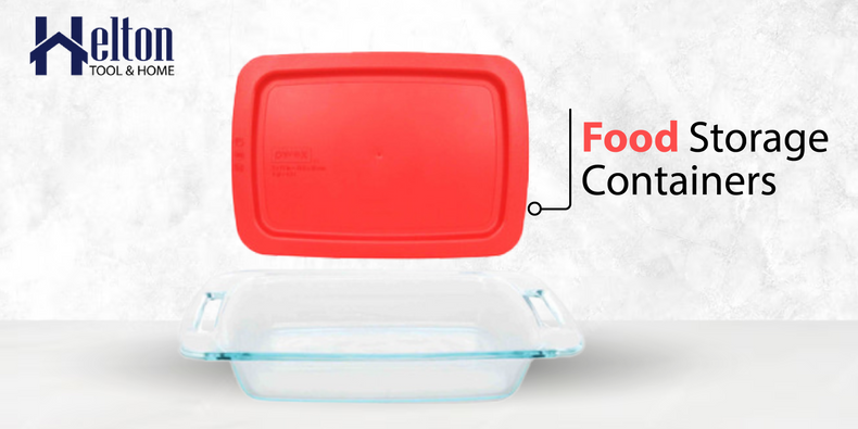 Why are Pyrex glass containers a safe food storage option?