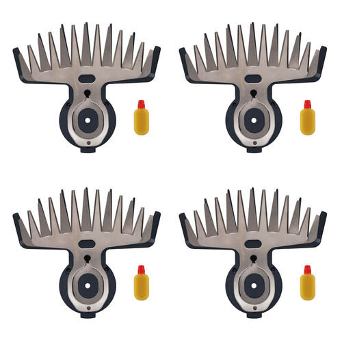 Makita 195267-4 Shear Blade Assembly Set Replacement Parts for XMU04 and  MU04 (4-Pack)